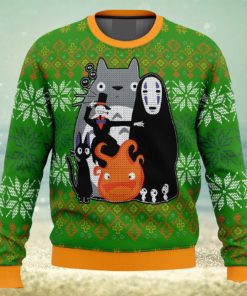 Studio Ghibli Miyazaki Squad Ugly Christmas 3D Sweater Gift For Men And Women