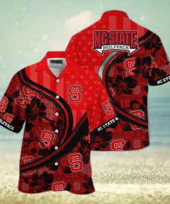 Stylish NCAA NC State Wolfpack Hawaiian Shirt Custom Name Summer Beach Gift