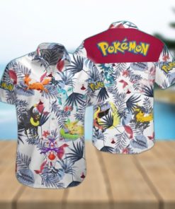 Summer Aloha Eevee Pokemon Hawaiian Shirt Gift For Beach Vacation