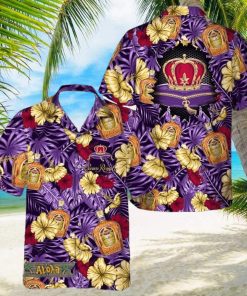 Summer Aloha Floral Crown Royal Hawaiian Shirt For Men And Women Gift Hawaiian Beer