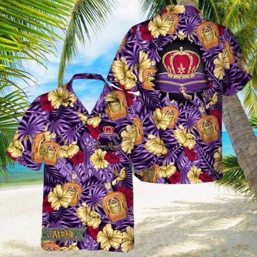 Summer Aloha Floral Crown Royal Hawaiian Shirt For Men And Women Gift Hawaiian Beer