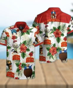 Summer Aloha Ghost Pokemon Hawaiian Shirt Hibiscus Flowers Pattern Gift For Beach Trip