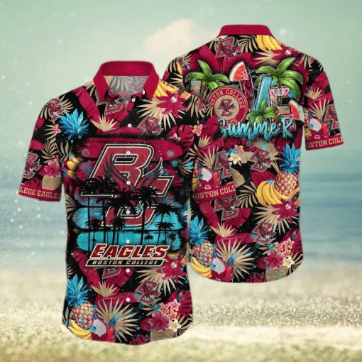 Summer Aloha NCAA Boston College Eagles Hawaiian Shirt Beach Gift For Dad