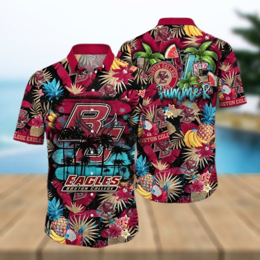 Summer Aloha NCAA Boston College Eagles Hawaiian Shirt Beach Gift For Dad