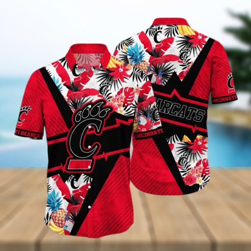 Summer Aloha NCAA Cincinnati Bearcats Hawaiian Shirt Pineapple Pattern