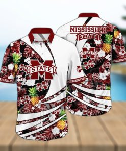 Summer Aloha NCAA Mississippi State Bulldogs Hawaiian Shirt Pineapple Gift For Dad