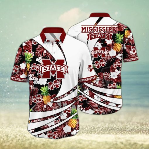 Summer Aloha NCAA Mississippi State Bulldogs Hawaiian Shirt Pineapple Gift For Dad