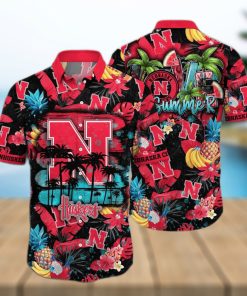 Summer Aloha NCAA Nebraska Cornhuskers Hawaiian Shirt Tropical Fruit Pattern