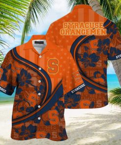 Summer Aloha NCAA Syracuse Orange Hawaiian Shirt Custom Name Beach Lovers Gift