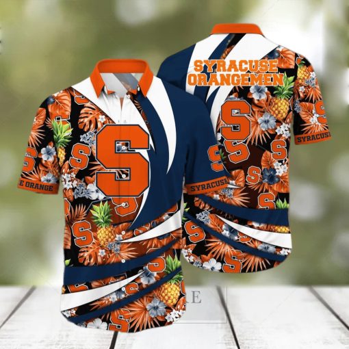 Summer Aloha NCAA Syracuse Orange Hawaiian Shirt Gift For Beach Lovers