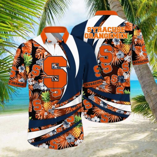 Summer Aloha NCAA Syracuse Orange Hawaiian Shirt Gift For Beach Lovers