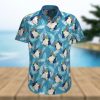 Santa Claus and Snowman Christmas Unisex 3D Hawaiian Shirt Palm Gift For Men And Women Holiday