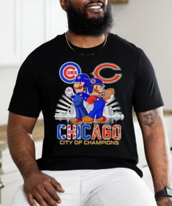 Chicago City Of Champions Mario Chicago Cubs and Mario Chicago