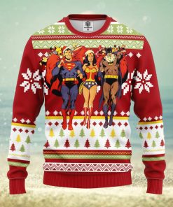 Superman Batman Wonder Woman Ideas Ugly Christmas Sweater Gift Thanksgiving