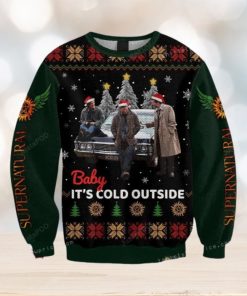 Supernatural Baby It Is Cold Outside Ugly Sweater Christmas Party