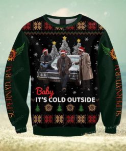 Supernatural Baby It Is Cold Outside Ugly Sweater Christmas Party