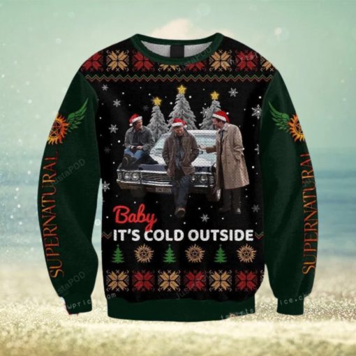 Supernatural Baby It Is Cold Outside Ugly Sweater Christmas Party