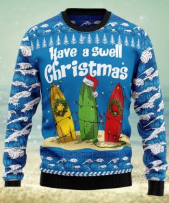 Surfer Swell Ugly Christmas Sweater Thankgiving Gift Men Women