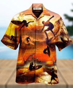 Surfing Is My Therapy Sunset Hawaiian Shirt