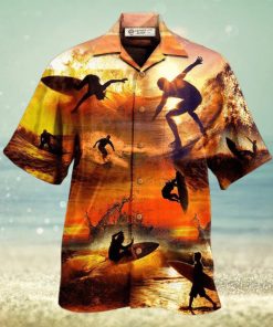 Surfing Is My Therapy Sunset Hawaiian Shirt