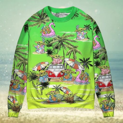 Sw Disney Baby Yoda Cool Ugly Christmas Sweater