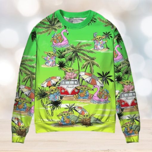 Sw Disney Baby Yoda Cool Ugly Christmas Sweater