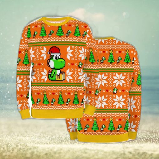 Sweater Ugly Christmas Xmas Super Game Mario Yoshi Unisex Men Women Cartoon 3D Sweater