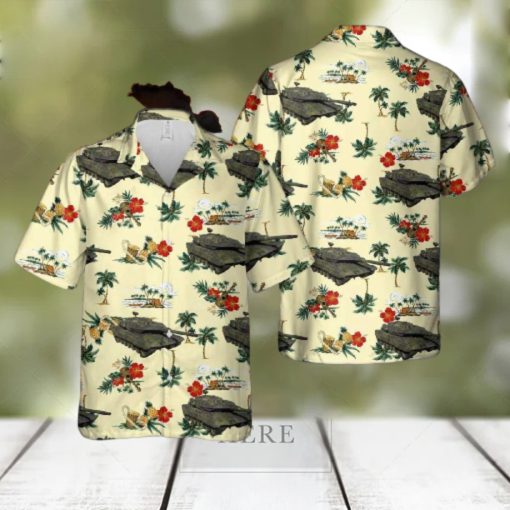 Swedish Army Stridsvagn 122b Plss Hawaiian Shirt