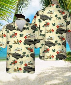 Swedish Army Stridsvagn 122b Plss Hawaiian Shirt