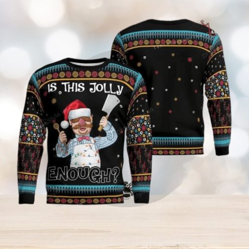 Swedish Chef The Muppet Is This Jolly Enough Christmas Ugly Sweater Mens