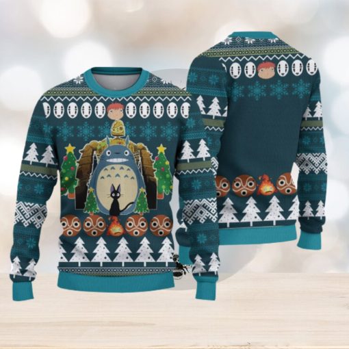 T O T O R O Christmas Gift For Holiday A N I M E 3D Ugly Christmas Sweater