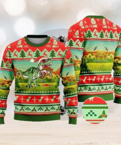 T Rex Eating Reindeer Ugly Christmas Sweater Xmas Gifts