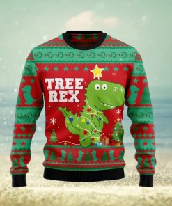 T rex Tree Christmas Family Gift Ugly Christmas Sweater