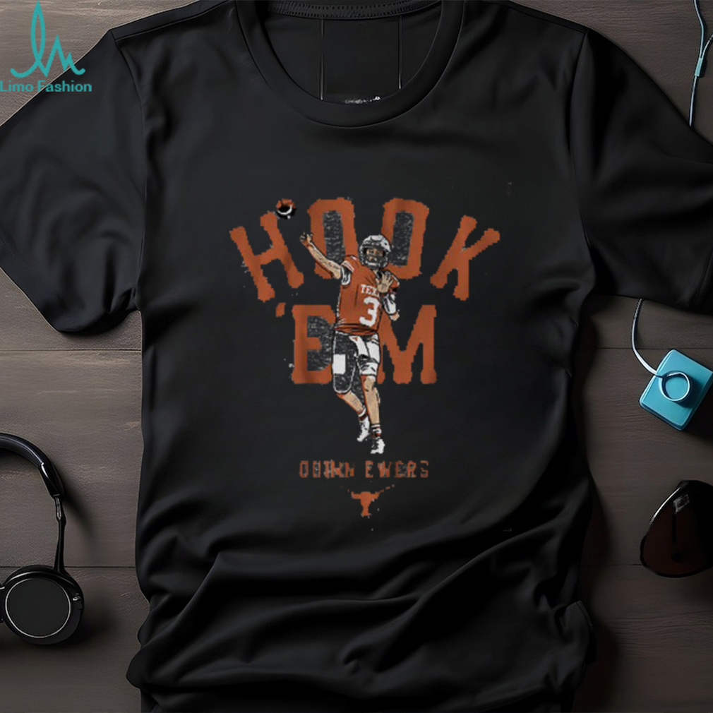 TEXAS FOOTBALL QUINN EWERS HOOK 'EM SHIRT - Limotees