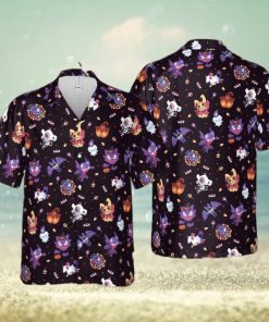 TRICK OR TREAT POKE WEEN POKEMON HAWAIIAN SHIRT