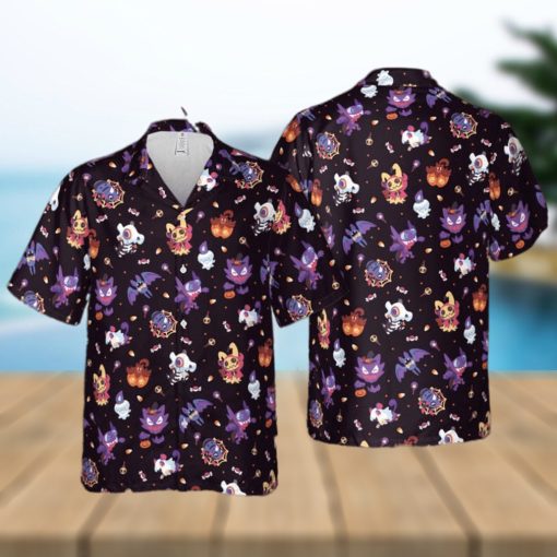 TRICK OR TREAT POKE WEEN POKEMON HAWAIIAN SHIRT