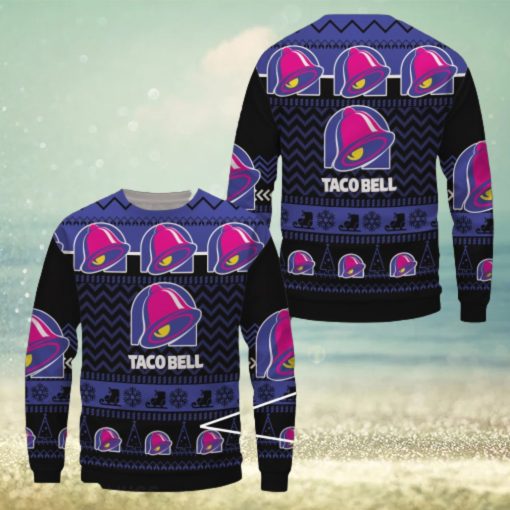 Taco Bell Black Merry Uniform Ugly Christmas Sweater Gift For Men Women