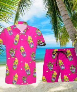 Taco Bell Funy Corn Aloha Hawaiian Shirt And Shorts Summer Gift