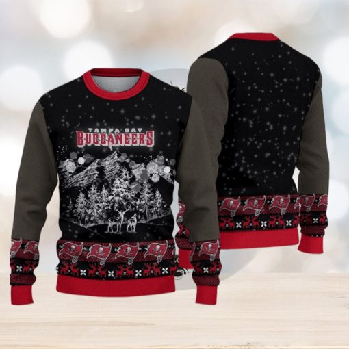 Tampa Bay Buccaneers Christmas Mountain Knitted Sweater Gift For Men And Women