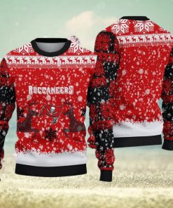 Tampa Bay Buccaneers Ugly Christmas Reindeer Xmas Sweater Snowman Gift Mens Women