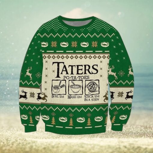 Taters Potatoes 3D Ugly Christmas Sweater For Men And Women