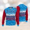 Chicago Cubs Teams Snowflakes Pattern Knitted Sweater For Christmas