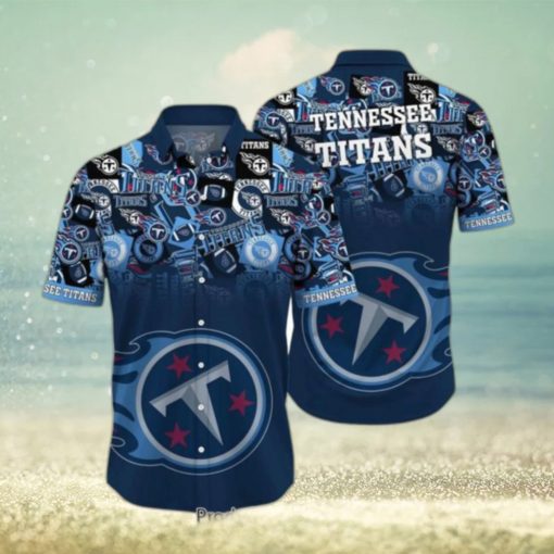 Tennessee Titans NFL Hawaiian Shirt Trends Summer Short Sleeve Button Down Shirt For Sports Fans Hot Trend 2023