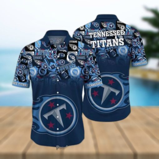 Tennessee Titans NFL Hawaiian Shirt Trends Summer Short Sleeve Button Down Shirt For Sports Fans Hot Trend 2023