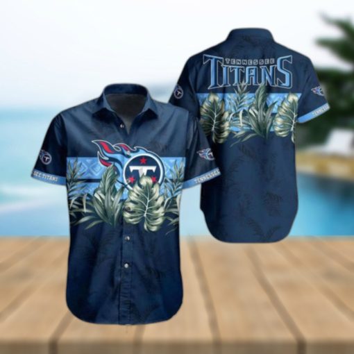 Tennessee Titans NFL Hawaiian Shirt Tropical Pattern Graphic Gift For Fan NFL Enthusiast Hot Trend 2023