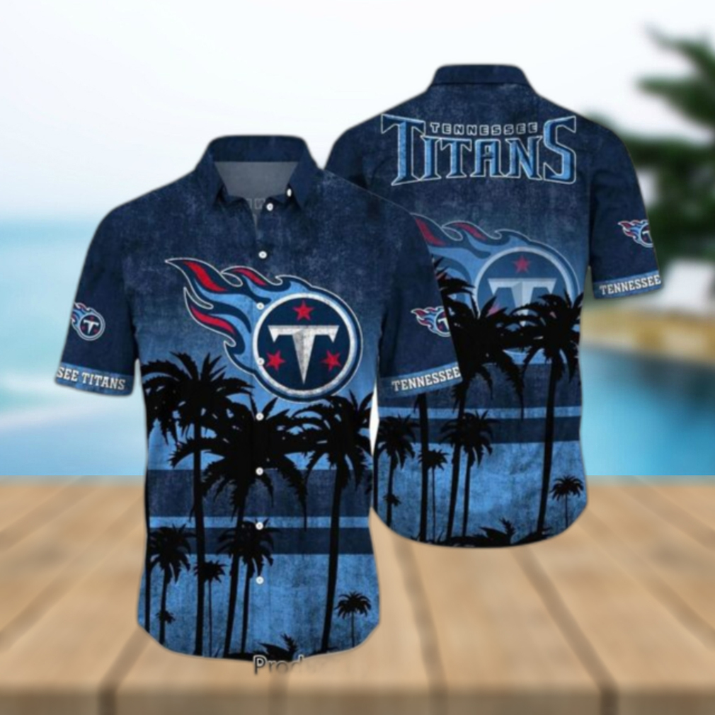 Tennessee Titans Hawaiian Shirt Tropical Flower Men And Women For