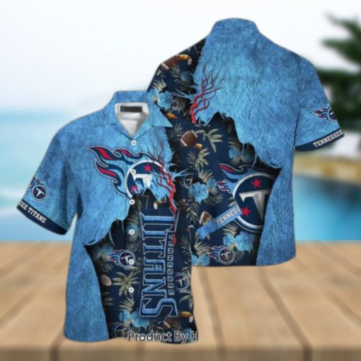 Tennessee Titans NFL Hawaiian Shirt Tropical Print Sumer Gift For Fans Hot Trend