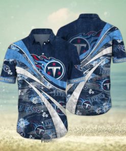 Tennessee Titans NFL Summer Hawaiian Shirt Floral Pattern Graphic For Football NFL Enthusiast Hot Trend 2023