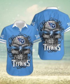 Tennessee Titans Skull Carved Hawaiian Shirt Men Women Gift For Halloween