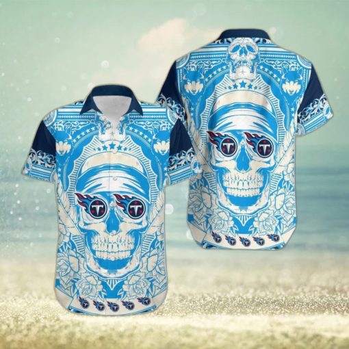 Tennessee Titans Skull Diamon Hawaiian Shirt Gift For Halloween